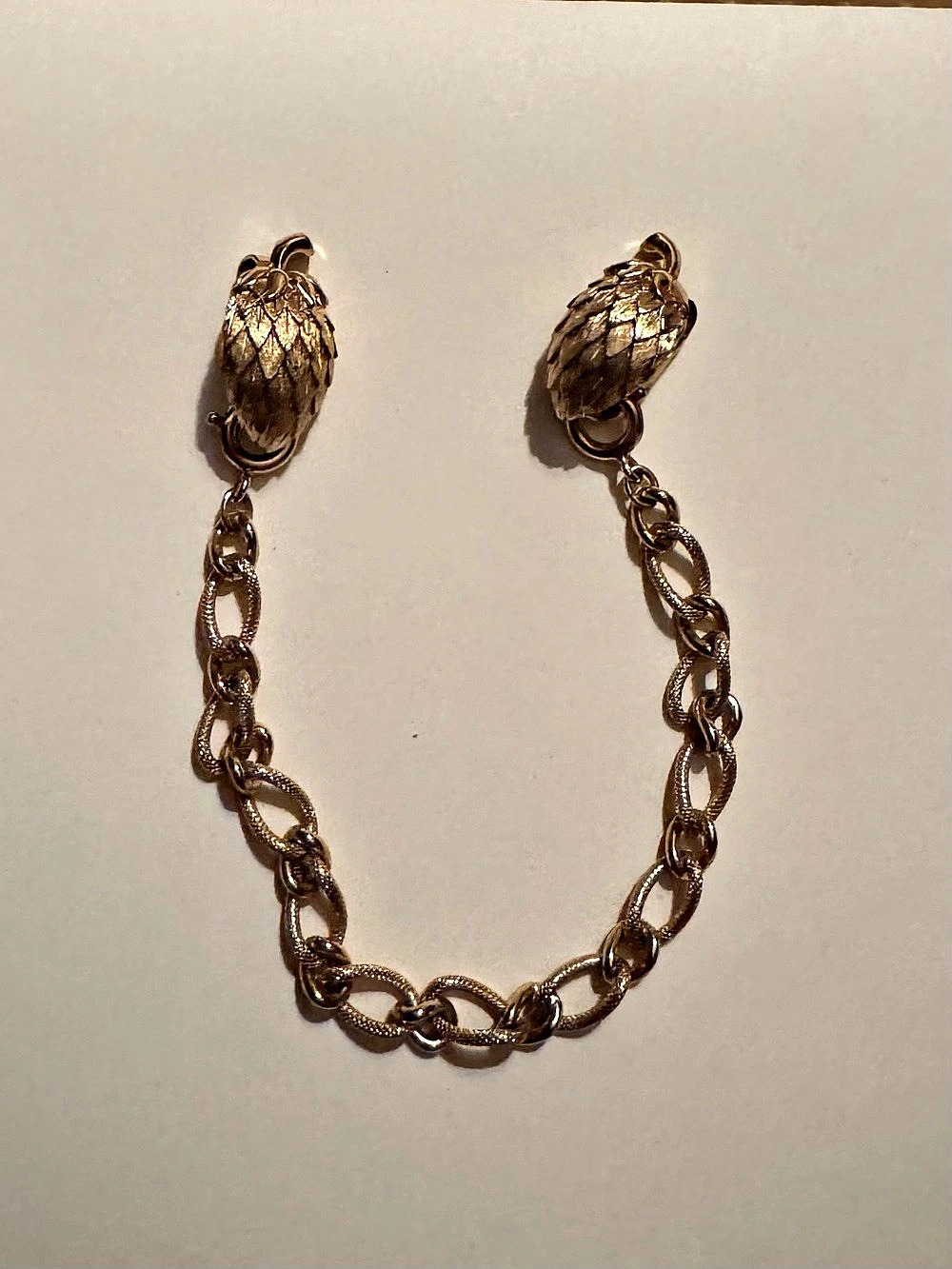 1950’s Trifari Gold-Tone Sweater Clip/Clip-on Earrings